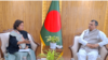 সচিবালয়ে এসিআইএআর দক্ষিণ এশিয়ার আঞ্চলিক পরিচালক ড. প্রতিভা সিং এবং মন্ত্রী সাবের হোসেন চৌধুরী। ২২ ফেব্রুয়ারি, ২০২৪।