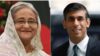 বাংলাদেশের প্রধানমন্ত্রী শেখ হাসিনা এবং যুক্তরাজ্যের প্রধানমন্ত্রী ঋষি সুনাক।