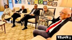 যুক্তরাষ্ট্রের আফরিন আখতারের সঙ্গে বাংলাদেশের নাগরিক সমাজের গুরুত্বপূর্ণ ব্যক্তিদের বৈঠক। ২৫ ফেব্রয়ারি, ২০২৪।