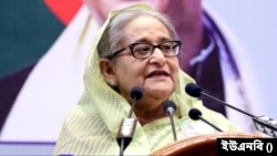 বাংলাদেশের প্রধানমন্ত্রী শেখ হাসিনা।