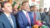 ব্রাহ্মণবাড়িয়ায় আইনশৃঙ্খলা বিষয়ক সভা শেষে প্রেস ব্রিফিংয়ে নির্বাচন কমিশনার মো. আনিছুর রহমান। ২২ ডিসেম্বর, ২০২৩। 