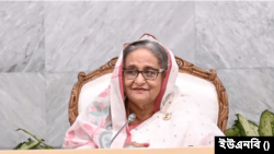 প্রধানমন্ত্রীর কার্যালয়ে অনুষ্ঠিত মন্ত্রিসভার বৈঠকে প্রধানমন্ত্রী শেখ হাসিনা। ১১ ফেব্রয়ারি, ২০২৪।