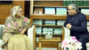 বিমসটেক মহাসচিব ইন্দ্র মণি পান্ডে এবং বাংলাদেশের প্রধানমন্ত্রী শেখ হাসিনা। ১৩ ফেব্রয়ারি, ২০২৩। 