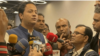 ঢাকায় নিজ দপ্তরে সাংবাদিকদের সঙ্গে শিক্ষামন্ত্রী মহিবুল হাসান চৌধুরী নওফেল। ২৩ জানুয়ারি, ২০২৪।