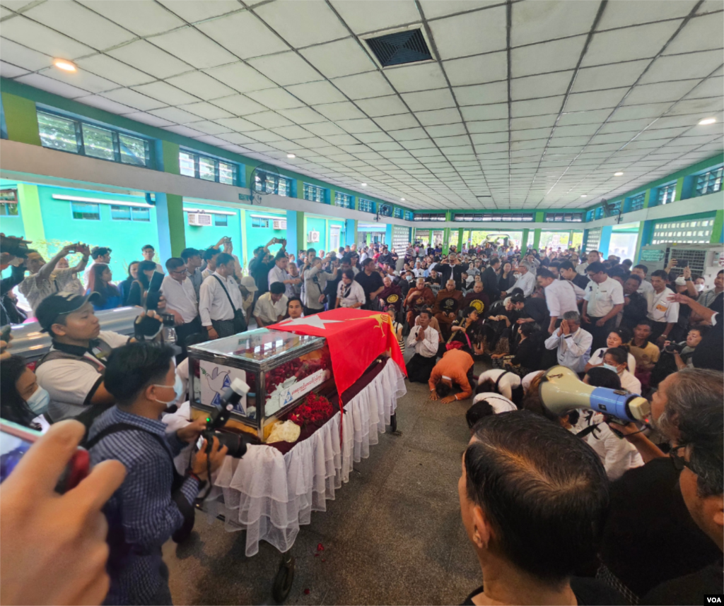 ကာကွယ်ရေး ဦးစီးချုပ်ဟောင်း သူရ ဦးတင်ဦးရဲ့ ဈာပနအခမ်းအနားမြင်ကွင်း (ဇွန် ၅၊ ၂၀၂၄)