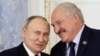 ရုရှားသမ္မတ Vladimir Putin (ဝဲ) နဲ့ ဘဲလားရုစ်သမ္မတ Alexander Lukashenko တို့ စိန့်ပီတာစဘတ်ဂ်မှာ တွေ့ဆုံစဥ်။ (ဇန်နဝါရီ ၂၉၊ ၂၀၂၄)
