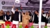 ফরিদপুরের সরকারি রাজেন্দ্র কলেজ মাঠে জনসভায় বাংলাদেশ আওয়ামী লীগের সভানেত্রী শেখ হাসিনা। ২ জানুয়ারি, ২০২৩।