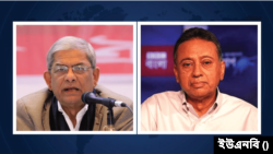 বিএনপির মহাসচিব মির্জা ফখরুল ইসলাম আলমগীর ও স্থায়ী কমিটির সদস্য আমীর খসরু মাহমুদ চৌধুরী।