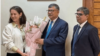 পররাষ্ট্রসচিব মাসুদ বিন মোমেনের সঙ্গে বালি প্রসেসের কো-চেয়ার রাষ্ট্রদূত লিন বেল (অস্ট্রেলিয়া) ও রাষ্ট্রদূত ত্রি থারিয়াতের (ইন্দোনেশিয়া) 