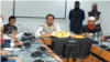 ঢাকার আন্তর্জাতিক মাতৃভাষা ইনস্টিটিউটে মত বিনিময় সভায় মহিবুল হাসান চৌধুরী। ২৯ জানুয়ারি, ২০২৪।