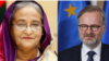 বাংলাদেশের প্রধানমন্ত্রী শেখ হাসিনা ও চেক প্রজাতন্ত্রের প্রধানমন্ত্রী পেত্র ফিয়ালা।