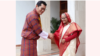 ভুটানের রাজা জিগমে খেসার নামগিয়েল ওয়াংচুক এবং প্রধানমন্ত্রী শেখ হাসিনা।