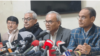 নয়াপল্টনে বিএনপির কেন্দ্রীয় কার্যালয়ে এক সংবাদ সম্মেলনে বিএনপির সিনিয়র যুগ্ম মহাসচিব রুহুল কবির রিজভী। ২১ জানুয়ারি, ২০২৪।