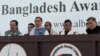 আওয়ামী লীগের কার্যালয়ে আয়োজিত এক যৌথসভায় দলের সাধারণ সম্পাদক ওবায়দুল কাদের। ৯ জানুয়ারি, ২০২৪।