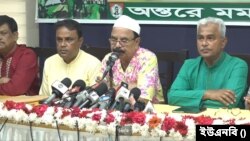 জাতীয় প্রেস ক্লাবে 'স্বাধীনতা যুদ্ধে জিয়াউর রহমানের ভূমিকা ও আজকের বাংলাদেশ' শীর্ষক আলোচনা সভায় বাংলাদেশ জাতীয়তাবাদী দল বিএনপির স্থায়ী কমিটির সদস্য গয়েশ্বর চন্দ্র রায়। ২৯ মার্চ, ২০২৪।