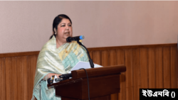 জাতীয় সংসদ ভবনে স্পিকার ড. শিরীন শারমিন চৌধুরী। ১৯ মার্চ, ২০২৪।