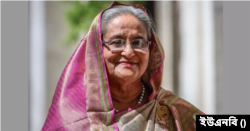 বাংলাদেশের প্রধানমন্ত্রী শেখ হাসিনা।
