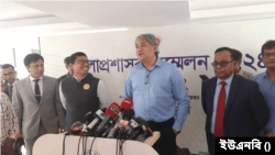 ঢাকার ওসমানী স্মৃতি মিলনায়তনে তথ্য ও সম্প্রচার প্রতিমন্ত্রী মোহাম্মদ আলী আরাফাত। ৫ মার্চ, ২০২৪।