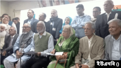 ঢাকার নয়া পল্টনে বিএনপির কেন্দ্রীয় কার্যালয়ে এক সংবাদ সম্মেলনে বিএনপি স্থায়ী কমিটির সদস্য ড. আবদুল মঈন খান। ১১ জানুয়ারি, ২০২৪।