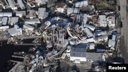Pamje nga ajri të shkatërrimit në Fort Myers, Florida (30 shtator 2022)