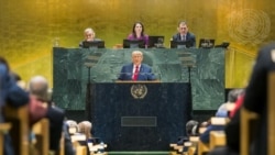 美国总统唐纳德·特朗普出席第80届联合国大会一般性辩论并发表演讲。(2025年9月23日)