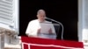 Pope Francis leads the Angelus prayer at the Vatican