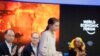 La joven ambientalista sueca Greta Thunberg respondió a declaraciones del Secretario del Tesoro de EE.UU. Steven Mnuchin, en el Foro de Davos. En la foto, Greta tras su exposición en el FEM, el martes 21 de enero de 2020. AP/Michael Probst.