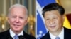 Le président américain Joe Biden à Washington, le 6 novembre 2021, et le président chinois Xi Jinping à Brasília, au Brésil, le 13 novembre 2019. AP Photo / Alex Brandon, Eraldo Peres.