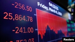 Tres de los promedios más importantes de Wall Street se resientieron el jueves, sacudidos por los temores de un inminente choque comercial entre EE.UU. y China, alertada por los inversores.