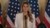 美国第一夫人梅拉尼娅·特朗普(Melania Trump)在纽约联合国大会期间宣布成立一个全球儿童科技安全联盟，并呼吁在快速发展的数字时代必须保护儿童。(2025年9月23日)