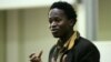 Ishmael Beah, formerly of Sierra Leone and author of the book "A Long Way Gone: Memoirs of a Boy Soldier," talks to the students and staff at Brunel University in London, January 30, 2008.