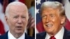 Le président américain Joe Biden (g) et le préssident élu Donald trump (d).