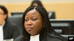 La procureure de la Cour pénale internationale (CPI), Fatou Bensouda, à La Haye, Pays-Bas, le lundi 10 février 2014. 