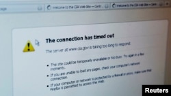 The website of the U.S. Central InaThe website of the U.S. Central Intelligence Agency (CIA) in Washington is unresponsive and unavailable after reports that the website had been attacked by internet hackers, June 15, 2011.