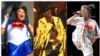 En esta combinación de fotos, de izquierda a derecha, Lizzo canta en el Voodoo Music Experience en Nueva Orleans, Lil Nas X interpreta "Old Town Road" en los Premios BET en Los Angeles, y Billie Eilish da un concierto como parte de su gira "When We All Fall Asleep". (AP Photo) 
