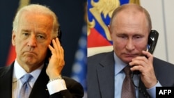 De g. à dr.: le président américain Joe Biden et son homologue russe Vladimir Poutine. (Photo montage)