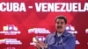 Le président vénézuélien Nicolas Maduro assiste à un événement concernant l'accord global Cuba-Venezuela à Caracas, au Venezuela, le 31 octobre 2018.