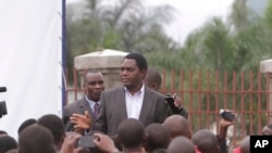 L'ancien candidat à la présidence, Hakainde Hichilema, à Lusaka, Zambie, le 21 janvier 2015.